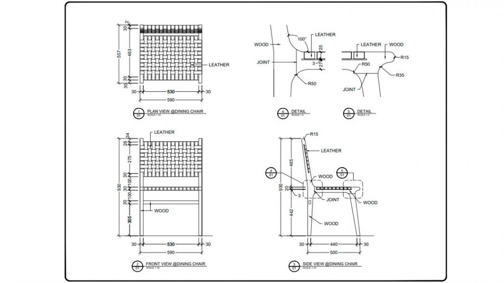 Furniture Drawings for Product Design