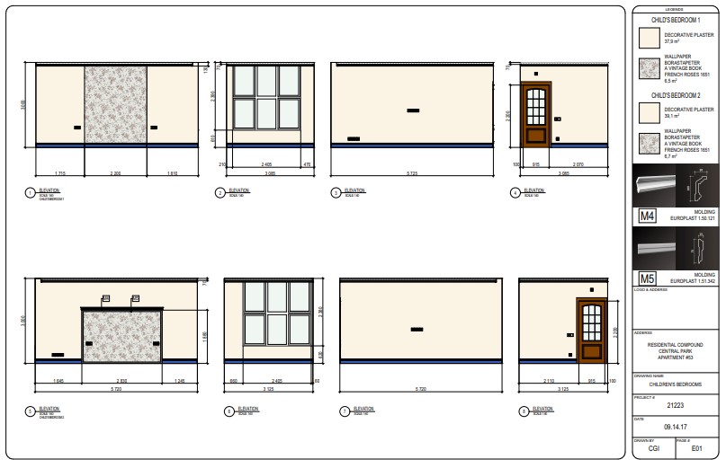 CAD Drawing Services for Interior Design Projects