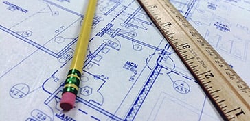 Millwork drawings for a furniture project