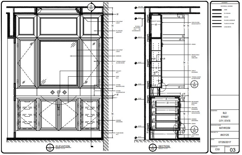 Drawings Of Furniture Bathroom Vanity