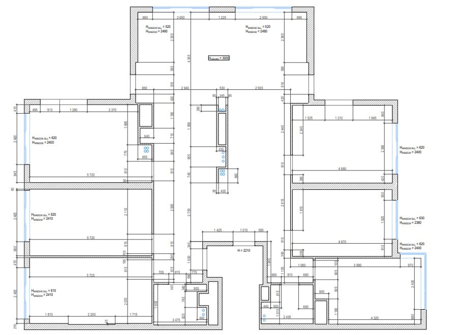 2D Floor Plan for an Apartment