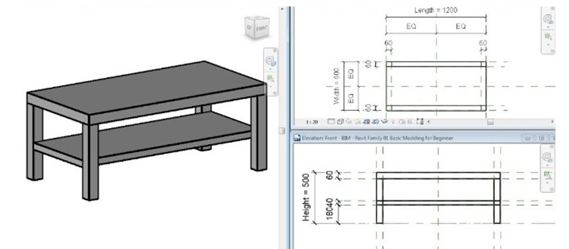 Furniture BIM for Website Downloading