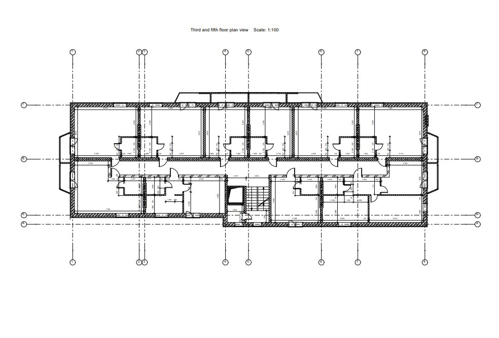 CAD Floor Plan for a Residential Architectural Project