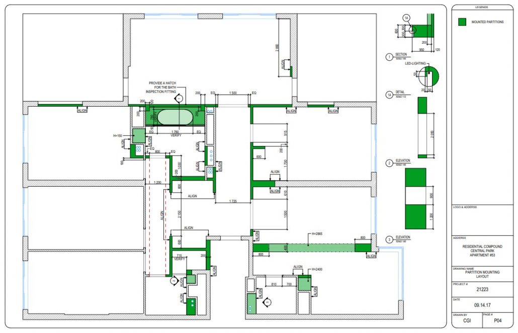 CAD Design Drawings for a Dismounting Work