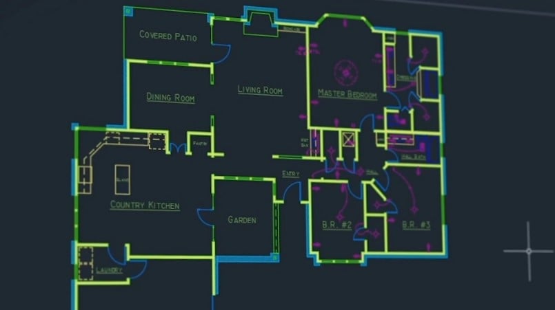 Drafting in AutoCAD for a Basic Plan