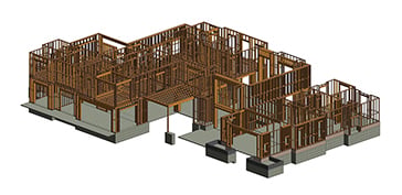 Architectural CAD drawings at a project presentation