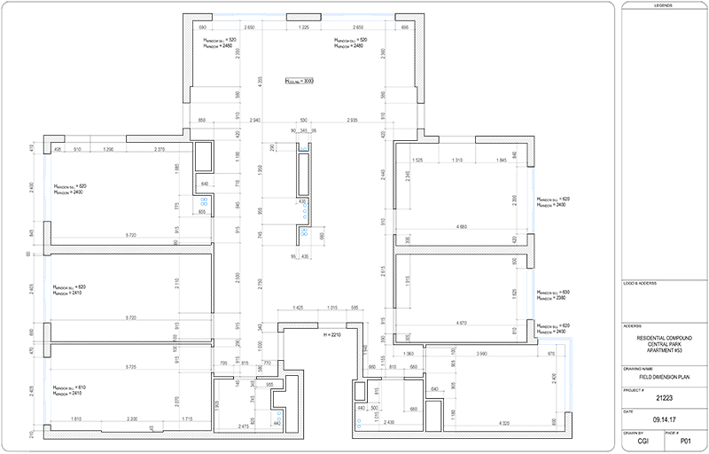 A Dimension Layout for Real Estate