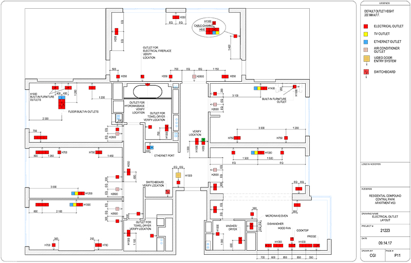 Electrical Layout for Real Estate