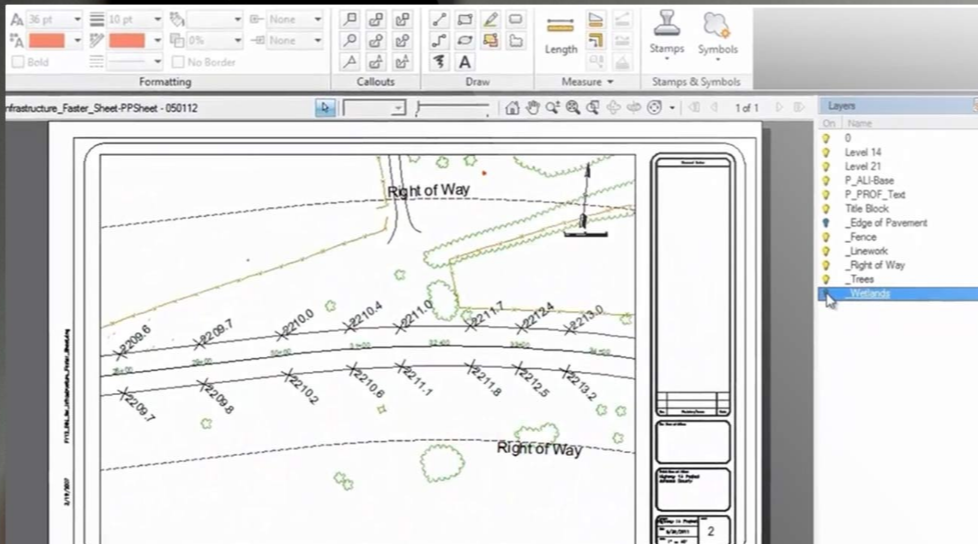 Program for floor plan: Civil 3D