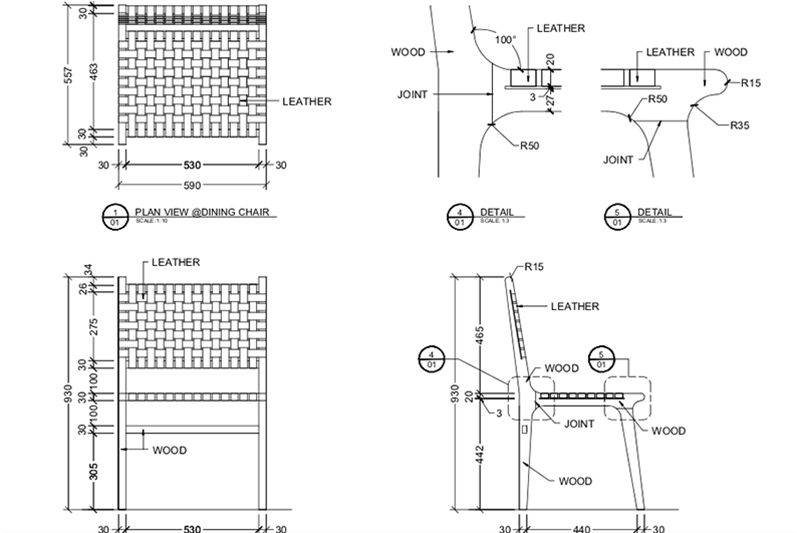 A Draft for Furniture Shop Type of Drawing 