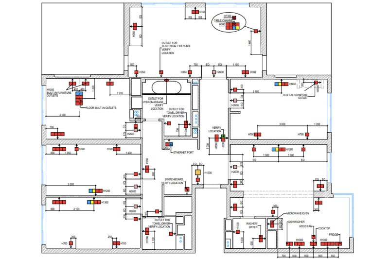 Mechanical, Electrical and Plumbing Drafts for a Residence