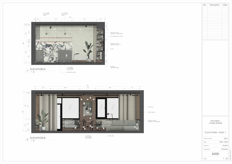 Interior Elevations Revit Plan for Designers