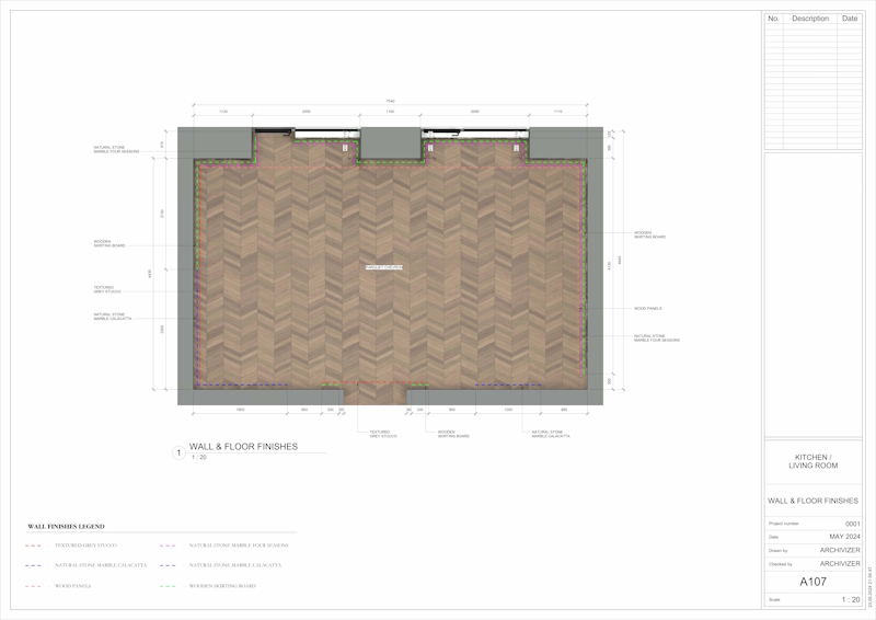 Wall & Floor Finishes Layout in Revit