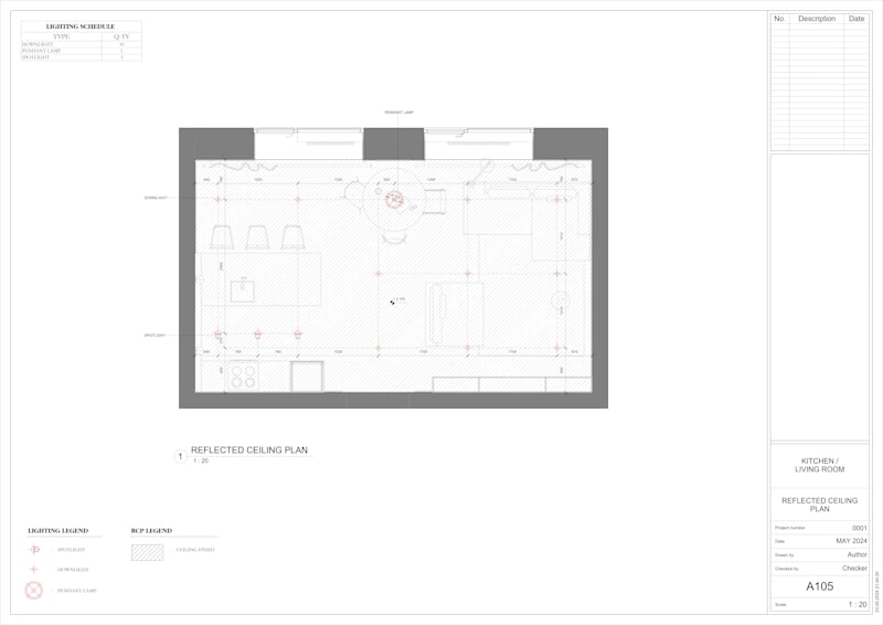 Reflected Ceiling Plan for Interior Designers in Revit