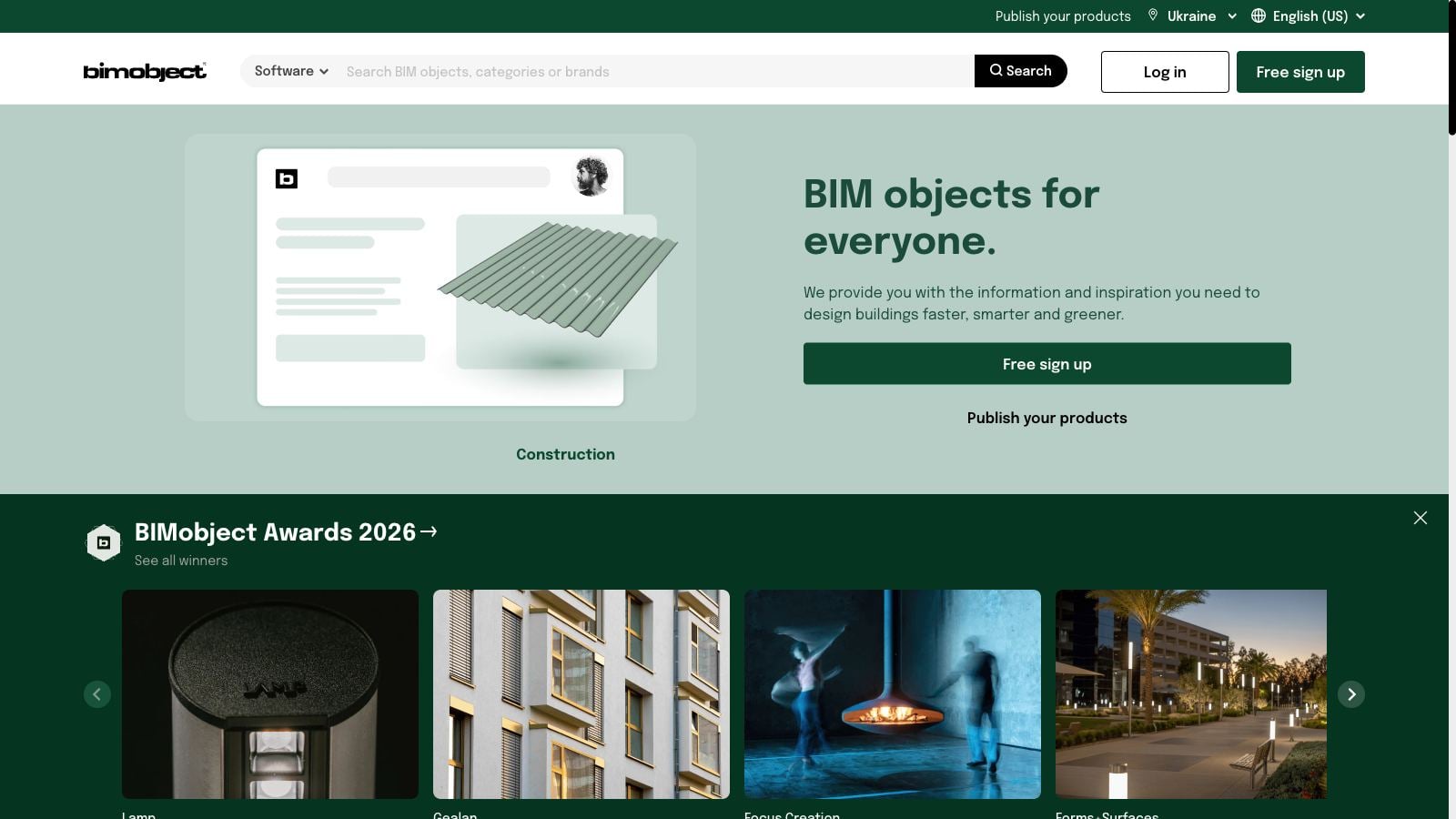 BIMobject homepage: BIM objects and free Revit families from manufacturers