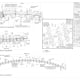 Millwork shop drawing example: plan sections of curved shelving
