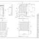 Millwork shop drawings of lobby paneling: enlarged plan and elevations