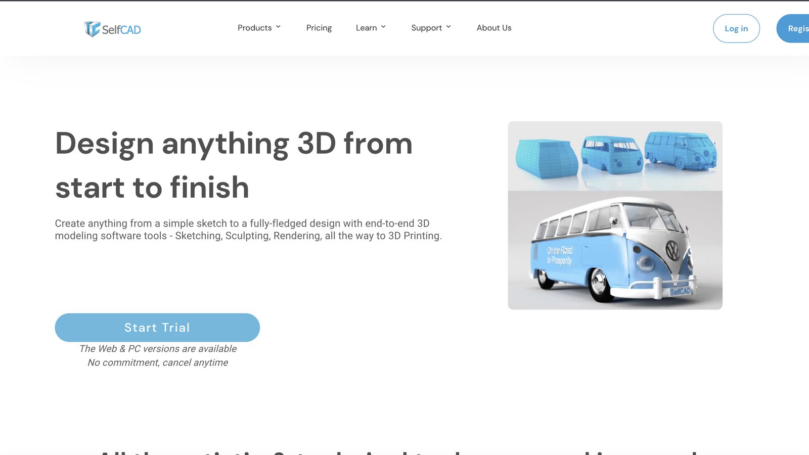 cad-software-selfcad SelfCAD: free browser based 3D CAD software for printing