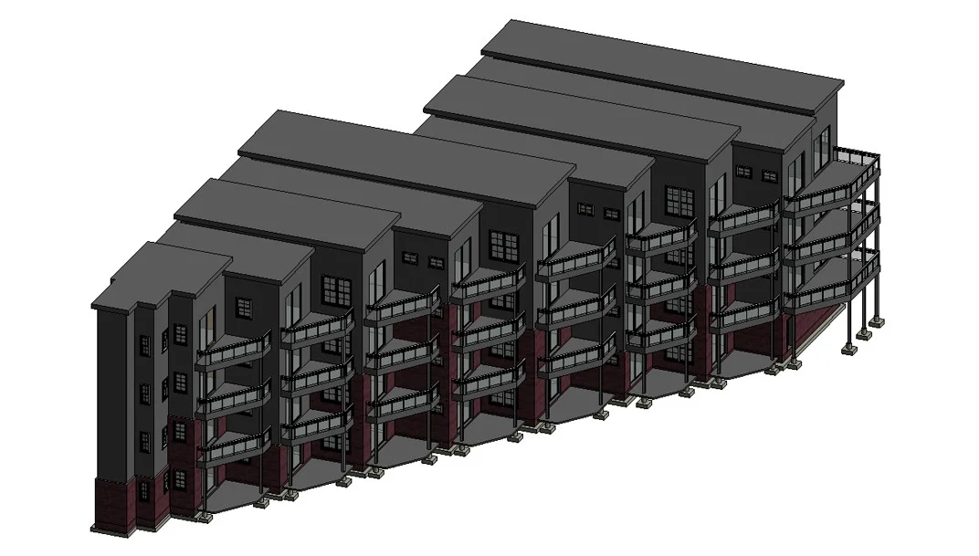 CAD to BIM conversion: 2D drawings turned into a Revit model