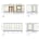 Interior drawings: wall elevations with door and window openings