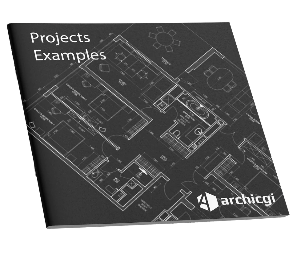 Examples of CAD drawing projects delivered by ArchiCGI