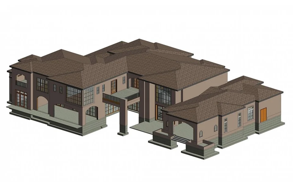 BIM model of a construction project in Revit