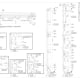 Shop drawing sheet with plan, sections and details as it goes out for submittal