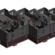 Revit model of an office building created from 2D CAD drawings, cut to show floors and internal walls